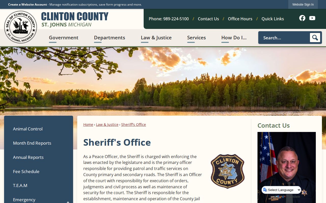 Clinton County Sheriff official jail and arrest record links