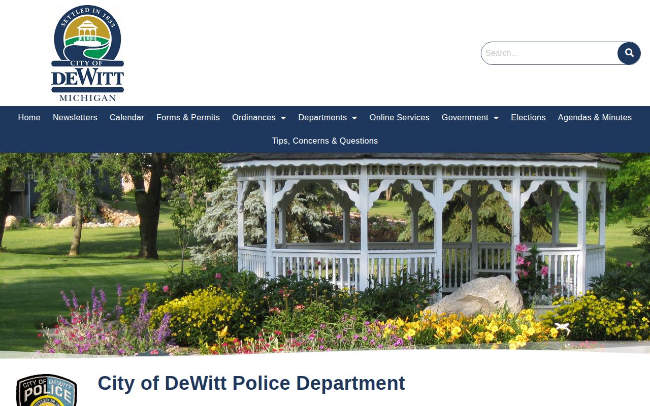 DeWitt Police Department official arrest records source in Clinton County